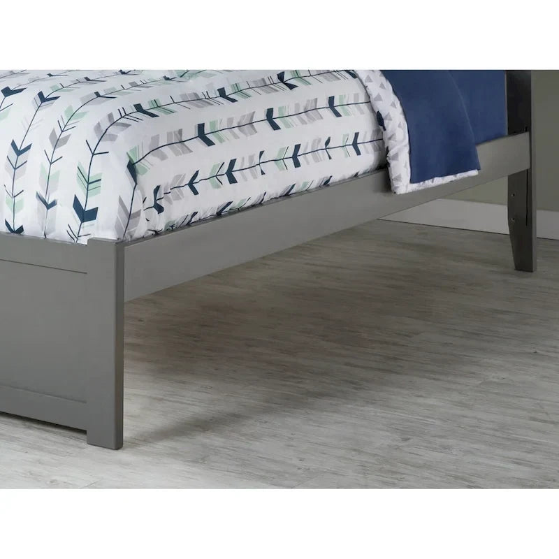 Letto a piattaforma Mission King con 2 cassetti, grigio