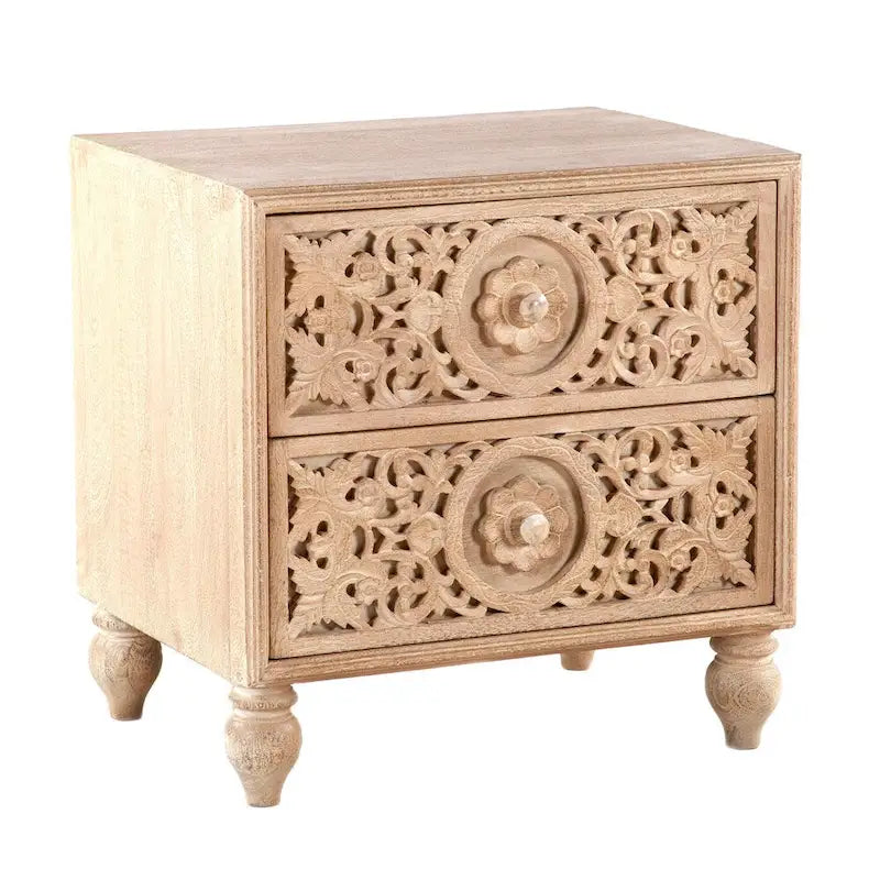 Table de chevet Haveli en bois de manguier