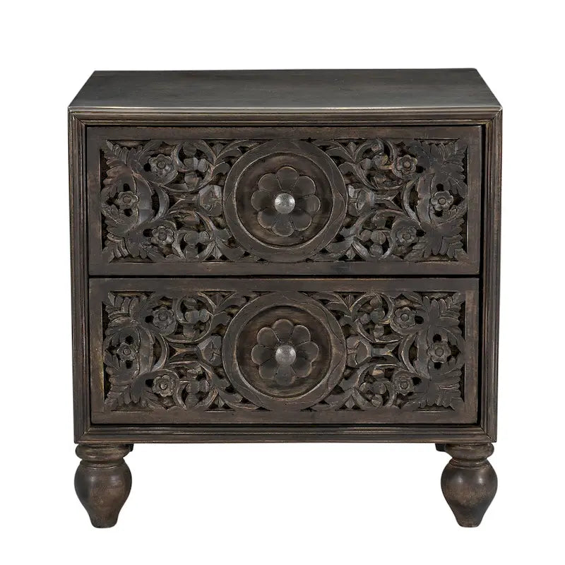 Table de chevet Haveli en bois de manguier