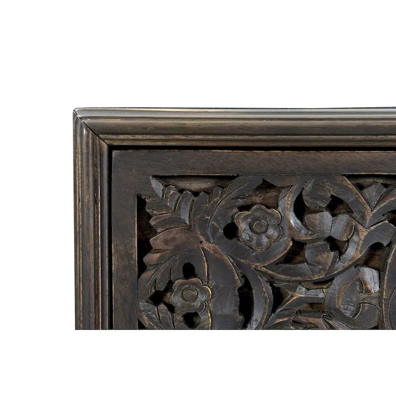 Table de chevet Haveli en bois de manguier