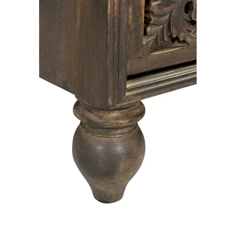Table de chevet Haveli en bois de manguier