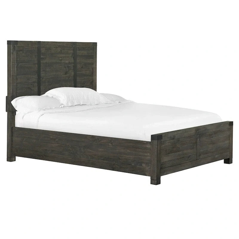 Abington Panel Bed in Weathered Charcoal