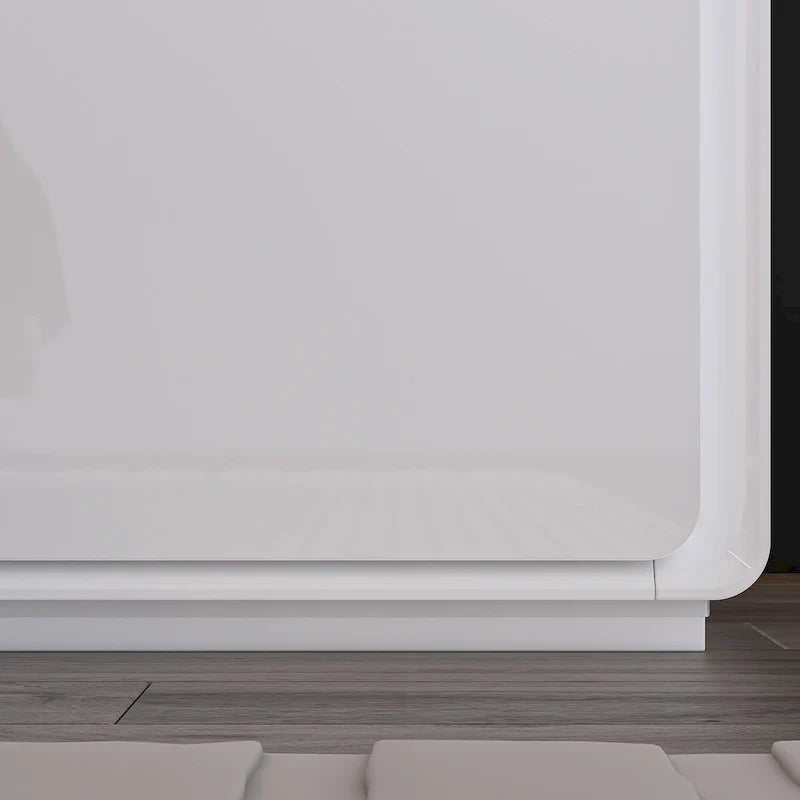 Comodino a LED Bianco Comodino Moderno Comodino a LED Tavolino da Notte