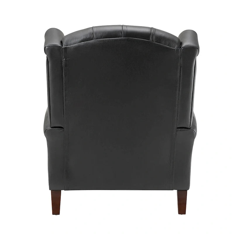 Alex Classic Leather Armchair with Nailhead Trim by HULALA HOME