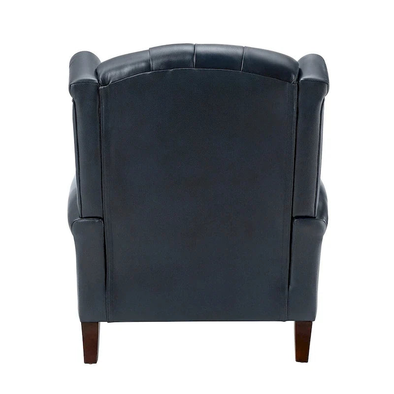 Alex Classic Leather Armchair with Nailhead Trim by HULALA HOME