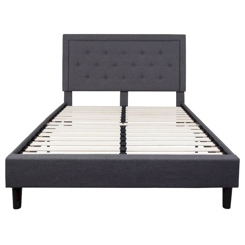 Letto a piattaforma trapuntato con materasso a molle insacchettate da 25 cm