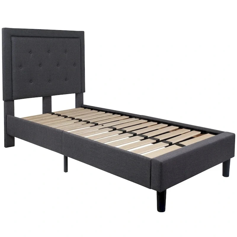 Letto a piattaforma trapuntato con materasso a molle insacchettate da 25 cm