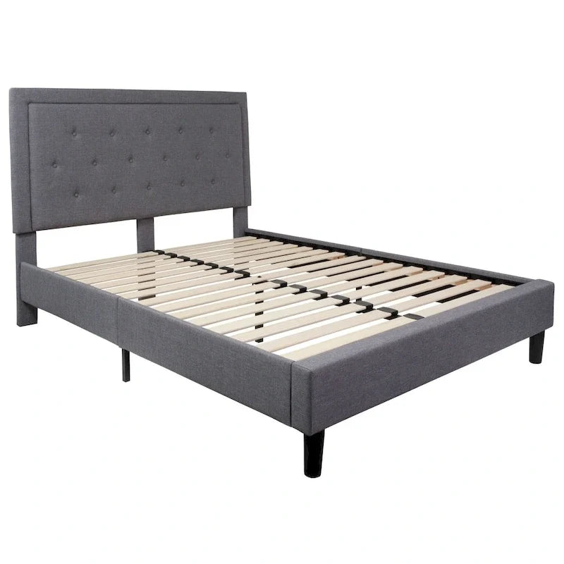 Letto a piattaforma trapuntato con materasso a molle insacchettate da 25 cm