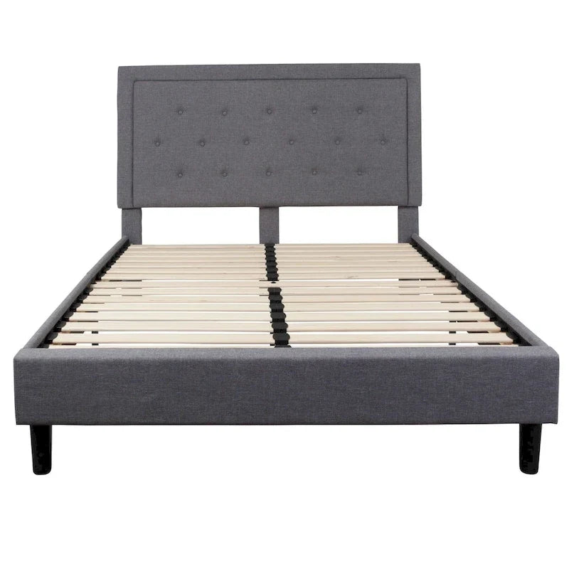 Letto a piattaforma trapuntato con materasso a molle insacchettate da 25 cm