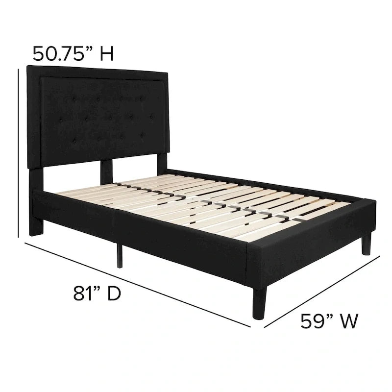 Letto a piattaforma trapuntato con materasso a molle insacchettate da 25 cm