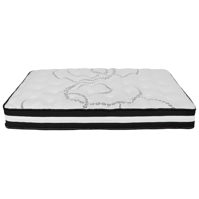 Letto a piattaforma trapuntato con materasso a molle insacchettate da 25 cm