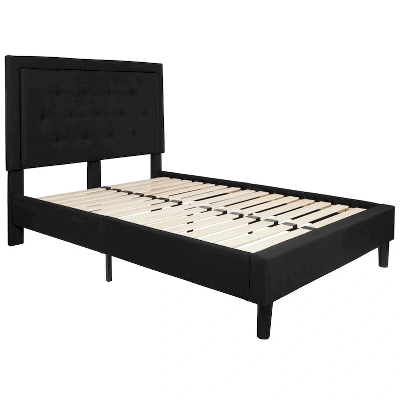Letto a piattaforma trapuntato con materasso a molle insacchettate da 25 cm