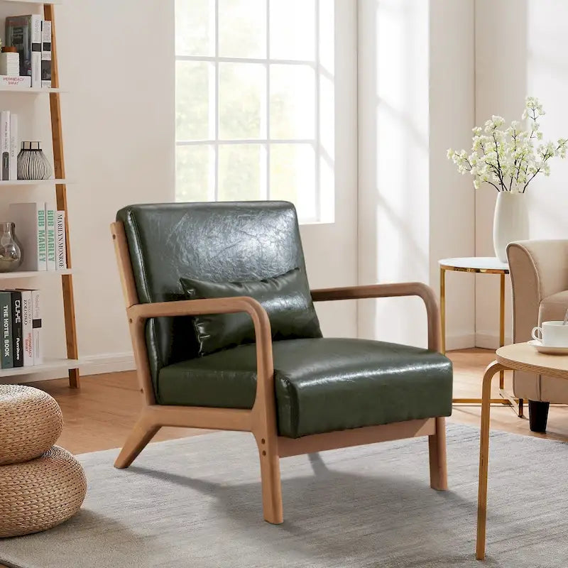 Ebello Modern Solid wood Accent Chair