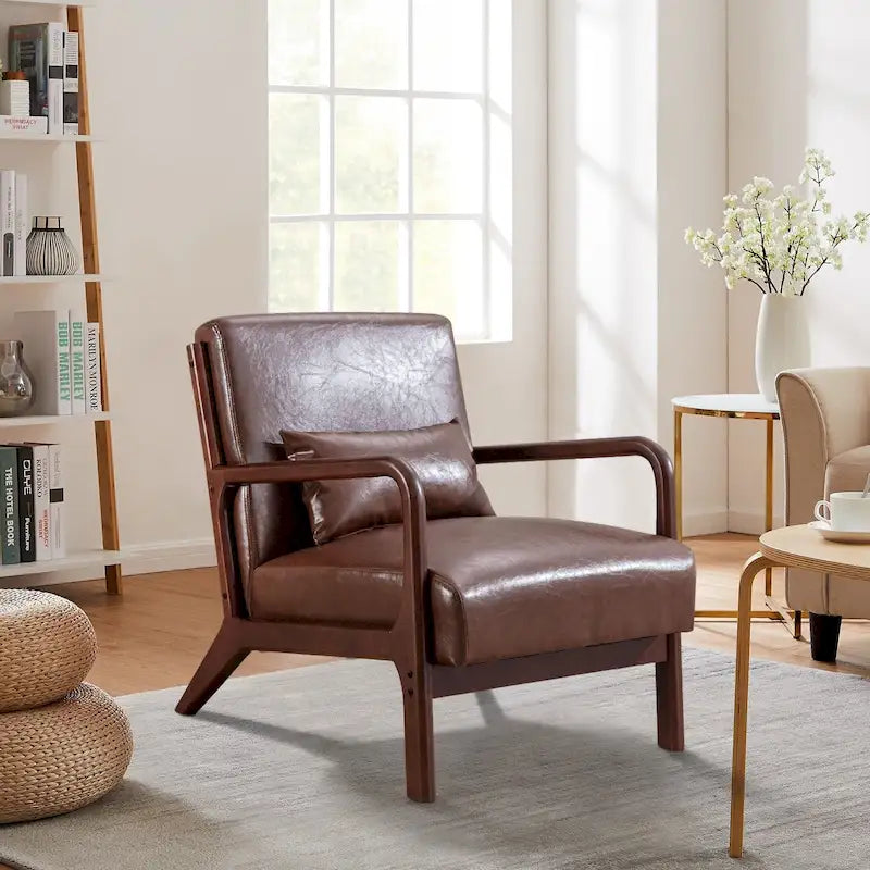 Chaise d'appoint moderne en bois massif Ebello