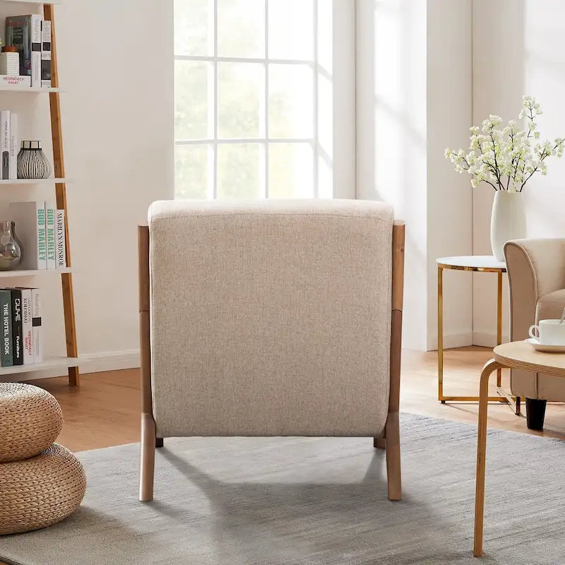 Ebello Modern Solid wood Accent Chair