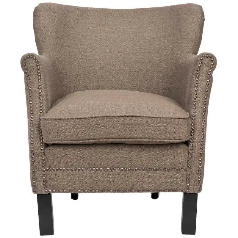Fauteuil club Corie de SAFAVIEH, marron - 26,6 x 28,9 x 29,3 - 27Lx29Px29H