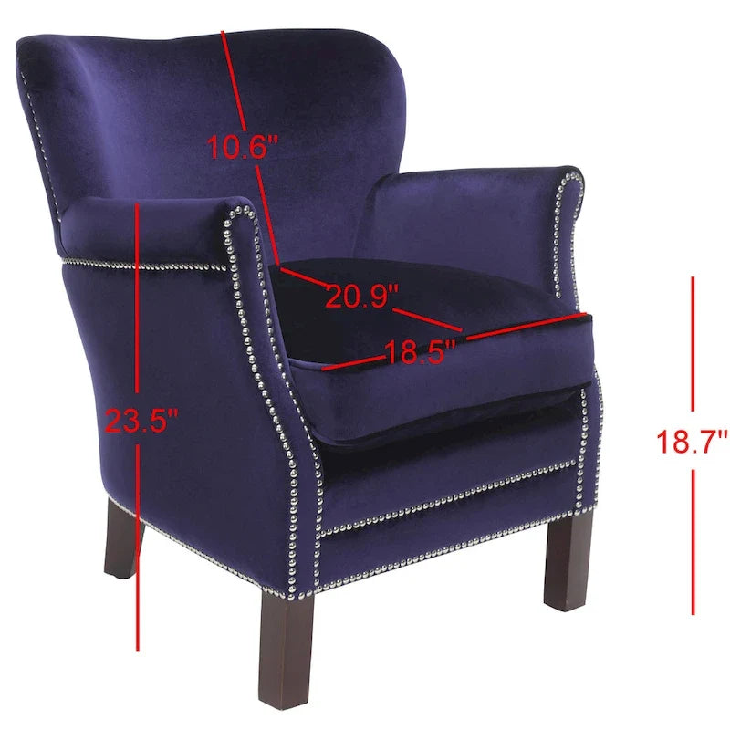 Fauteuil club Corie de SAFAVIEH, marron - 26,6 x 28,9 x 29,3 - 27Lx29Px29H