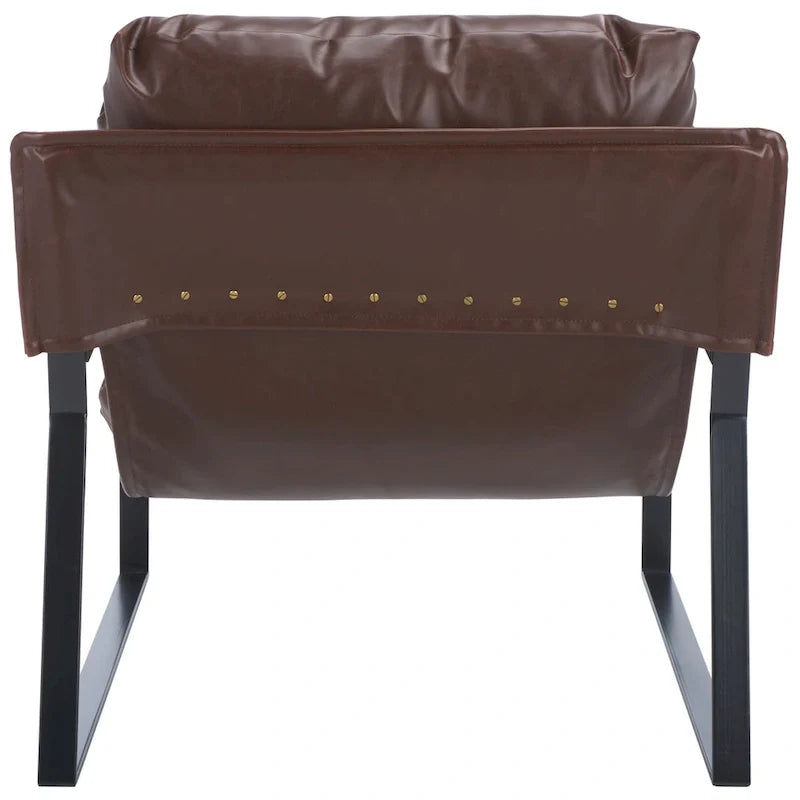 SAFAVIEH Elinor Fauteuil d'appoint avec surmatelas (entièrement assemblé) - 31 po L x 35 po P x 33 po H - 31Lx35Px33H