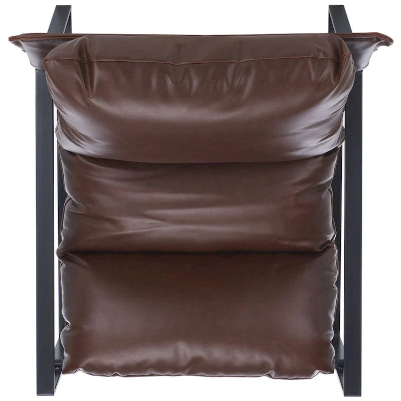 SAFAVIEH Elinor Fauteuil d'appoint avec surmatelas (entièrement assemblé) - 31 po L x 35 po P x 33 po H - 31Lx35Px33H