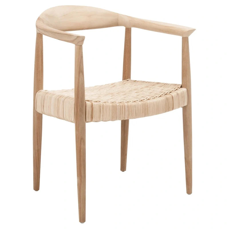 SAFAVIEH Wilda Rope Rattan Accent Chair - 24.8 W x 18.9 L x 30.7 H - 25Wx19Dx31H