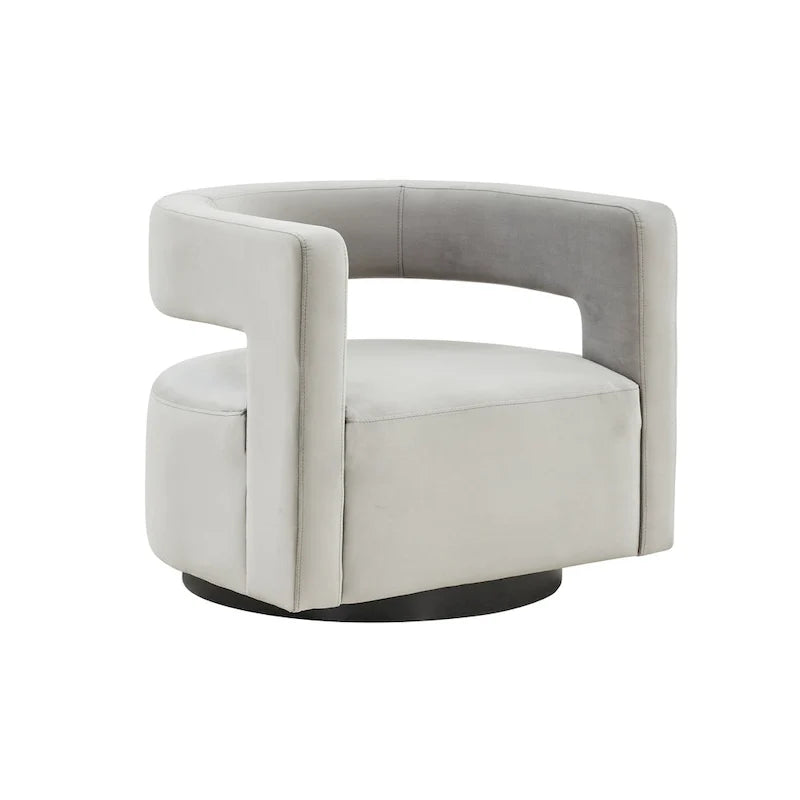 SAFAVIEH Couture Fauteuil pivotant Cela (entièrement assemblé) - 31,1 L x 28,4 P x 26,8 H - 31Lx28Px27H