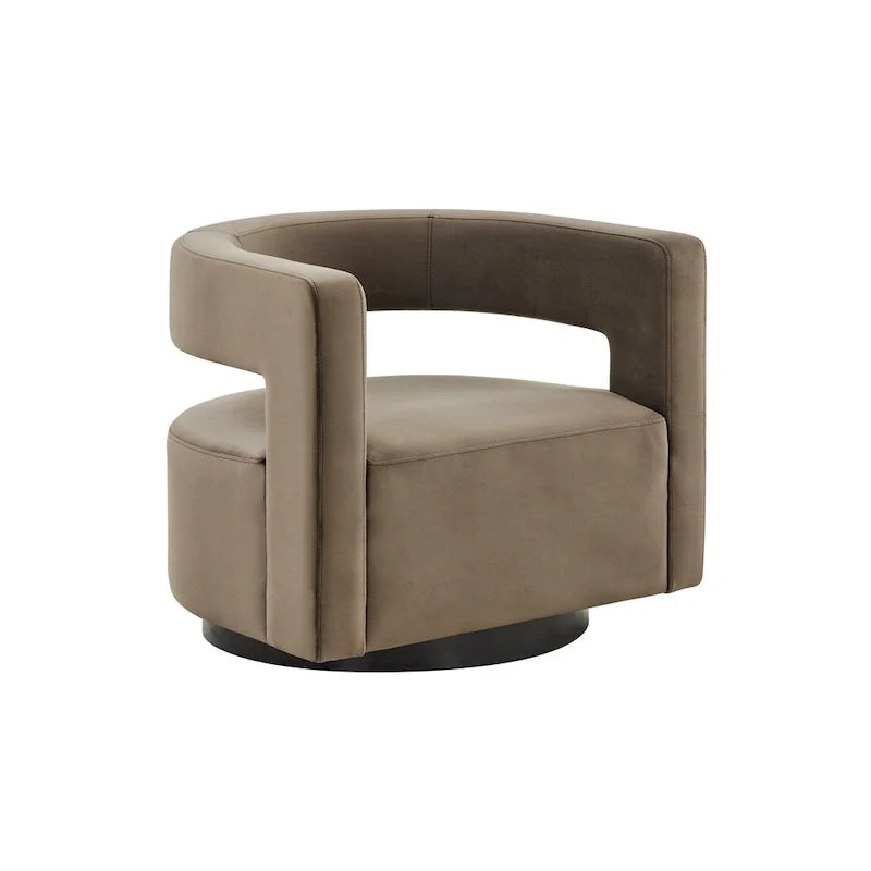 SAFAVIEH Couture Fauteuil pivotant Cela (entièrement assemblé) - 31,1 L x 28,4 P x 26,8 H - 31Lx28Px27H