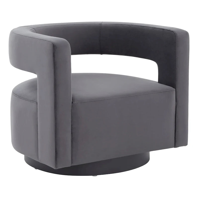 SAFAVIEH Couture Fauteuil pivotant Cela (entièrement assemblé) - 31,1 L x 28,4 P x 26,8 H - 31Lx28Px27H