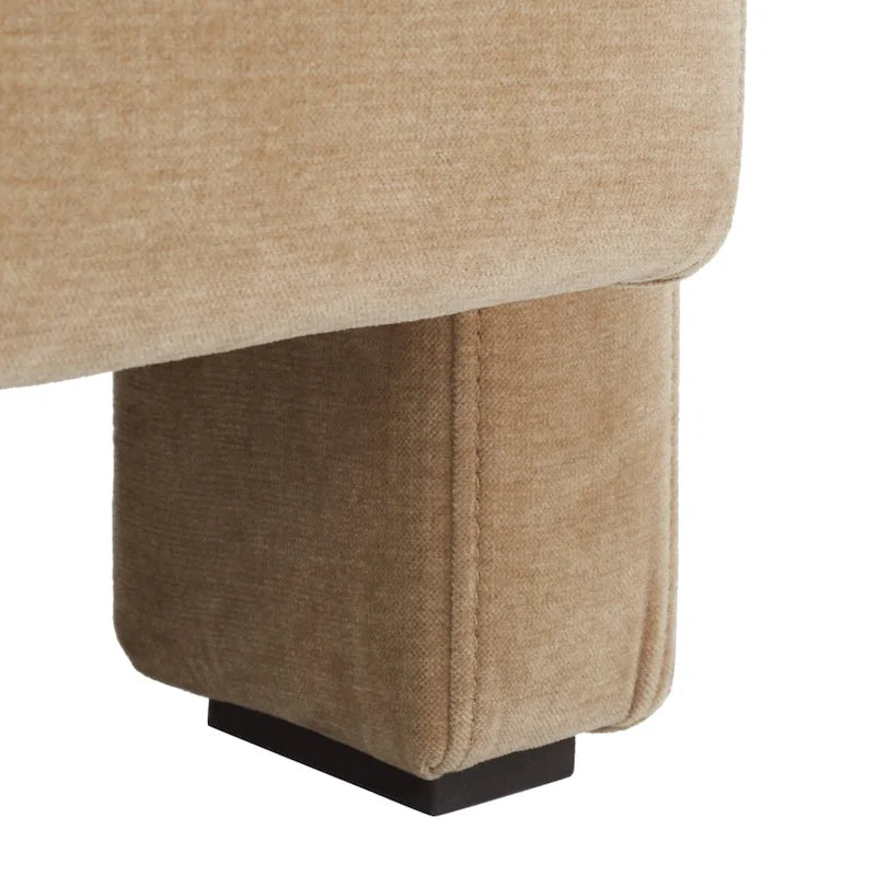 SAFAVIEH Couture Joffrette Modern Velvet Accent Chair - 27 In. W x 35 In. D x 30 In. H - 27Wx35Dx30H