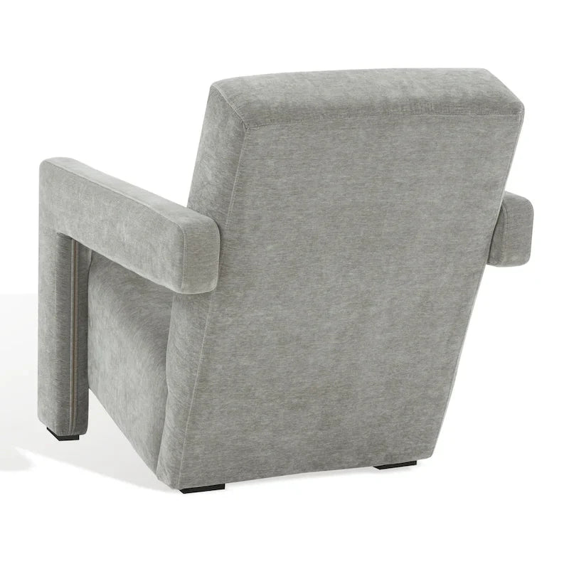 SAFAVIEH Couture Joffrette Modern Velvet Accent Chair - 27 In. W x 35 In. D x 30 In. H - 27Wx35Dx30H