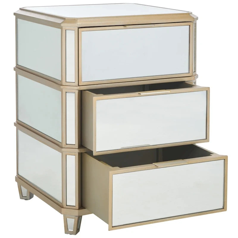 Comodino a specchio a 3 cassetti SAFAVIEH Miracle