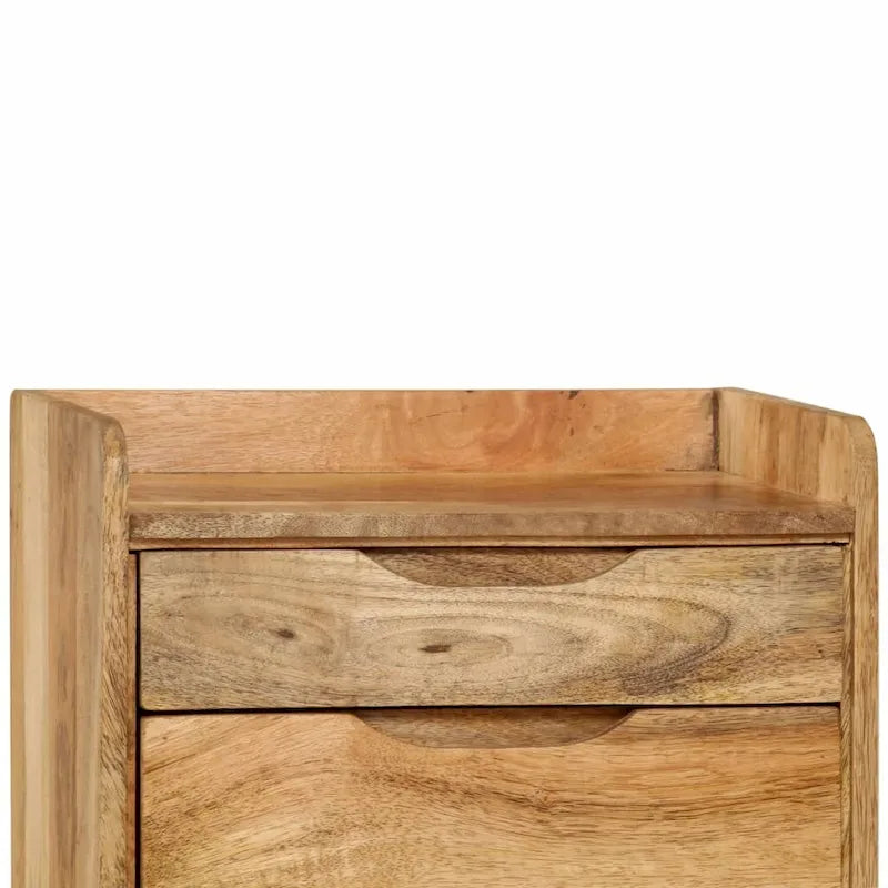 vidaXL Table de chevet Bois de manguier massif 40x30x59,5 cm