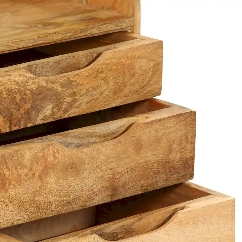 vidaXL Table de chevet Bois de manguier massif 40x30x59,5 cm