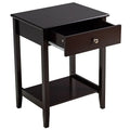 Comodino/Tavolino da salotto in legno con vano contenitore/espositore
