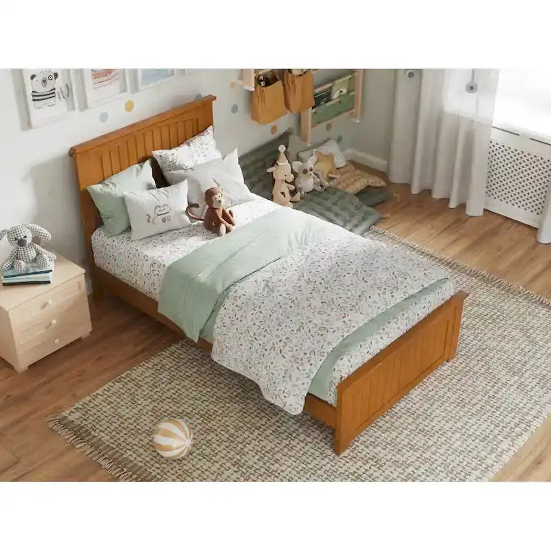 Nantucket Low Profile Platform Bed with Matching Footboard