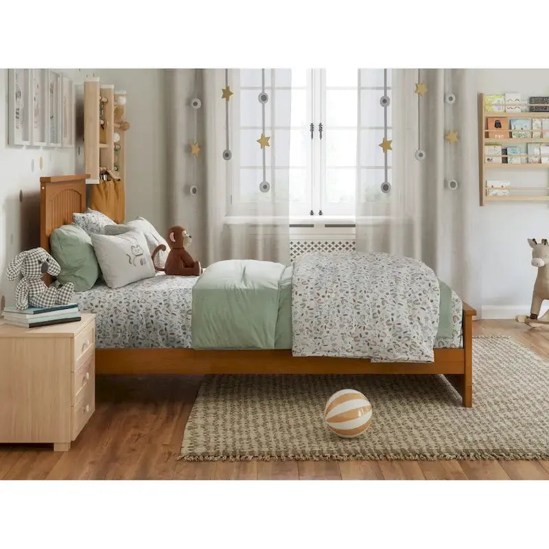 Nantucket Low Profile Platform Bed with Matching Footboard