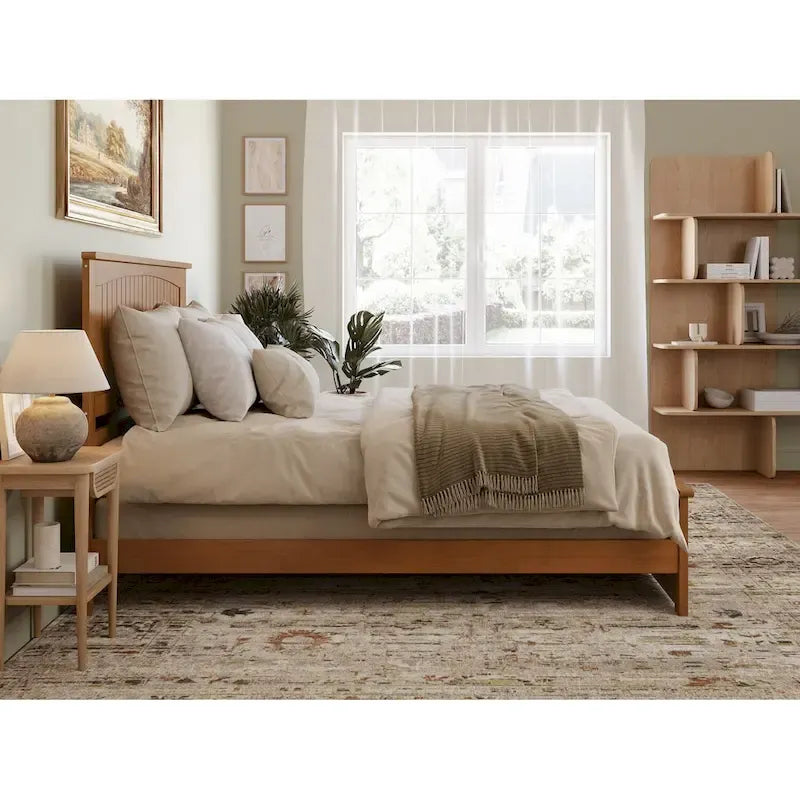 Nantucket Low Profile Platform Bed with Matching Footboard