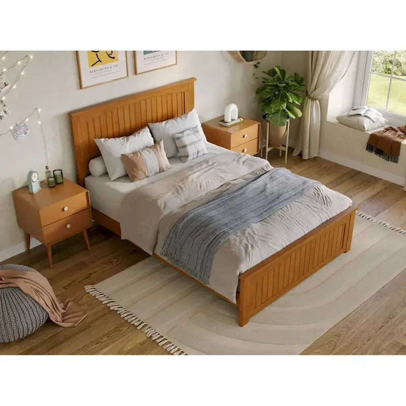 Nantucket Low Profile Platform Bed with Matching Footboard