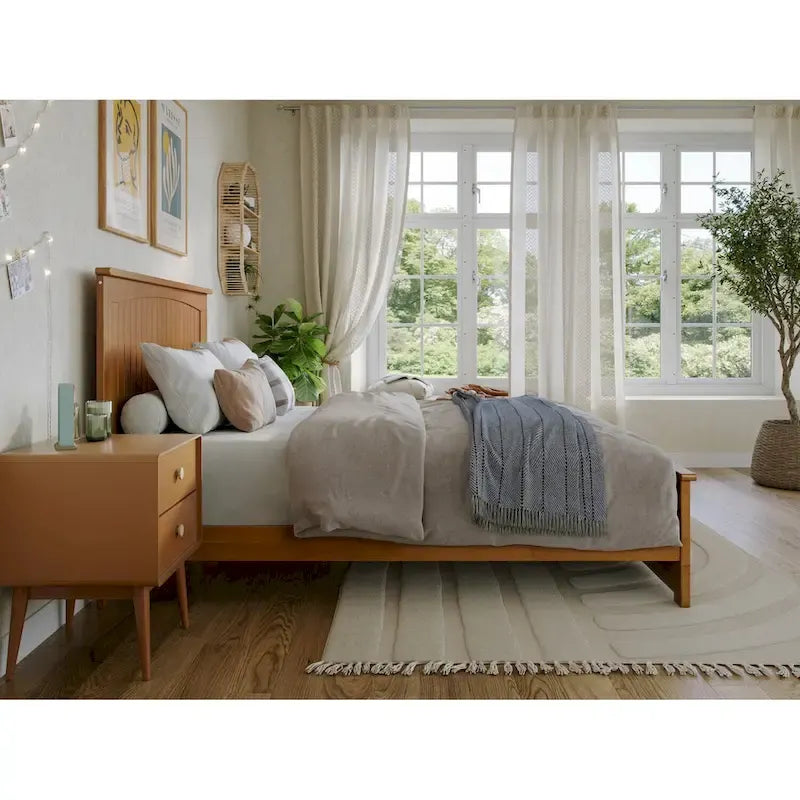 Nantucket Low Profile Platform Bed with Matching Footboard