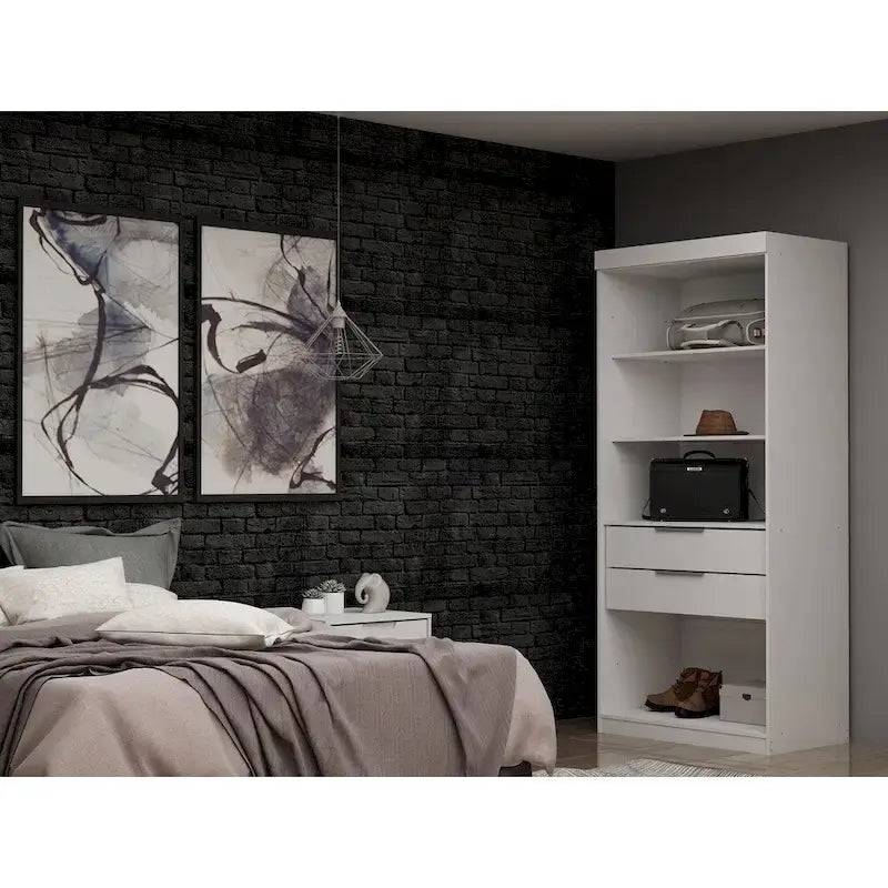 Armadio Guardaroba Moderno Sezionale Mulberry Open 1