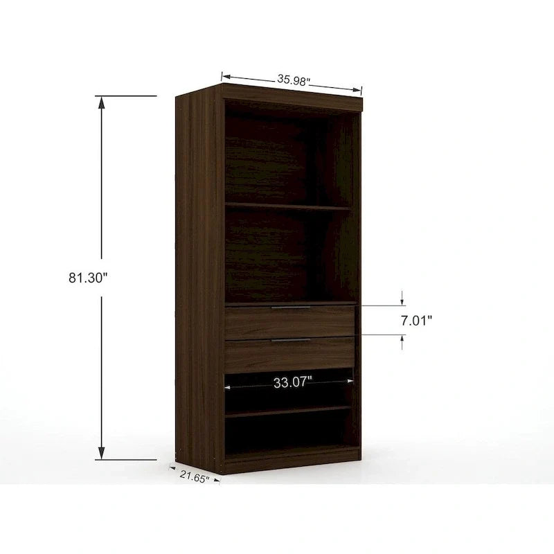 Armadio Guardaroba Moderno Sezionale Mulberry Open 1