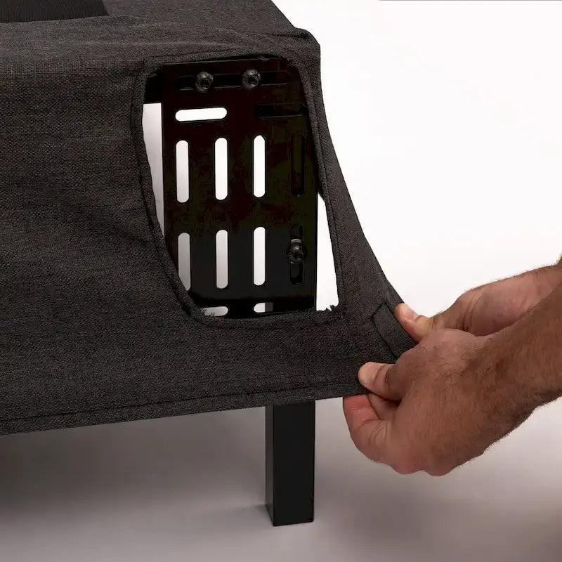 GhostBed All-in-One Metal Foundation with Easy Assembly