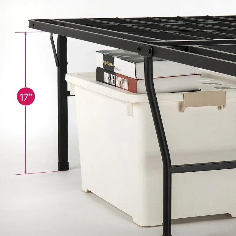 Telaio letto a piattaforma in metallo da 18 pollici di Crown Comfort