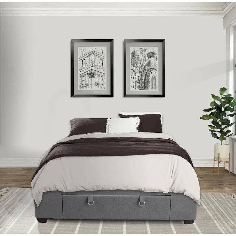 Base letto a piattaforma con 3 cassetti Aria