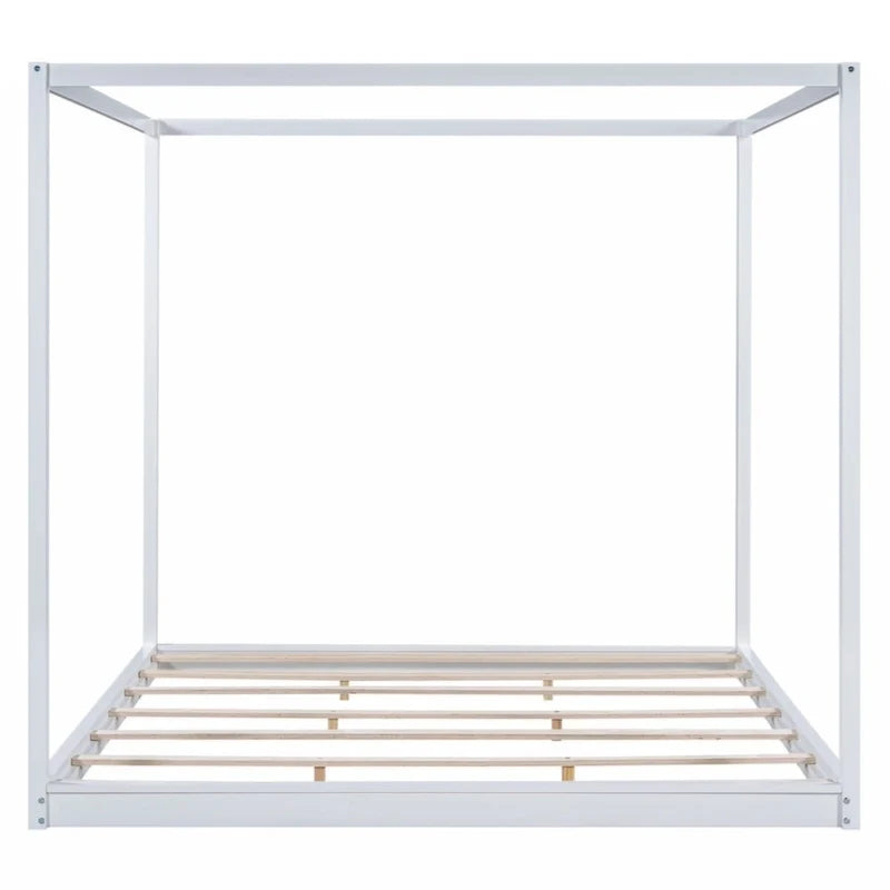 Letto a baldacchino King Size con gambe di supporto