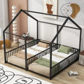 Lits de plateforme de maison en métal Merax taille double