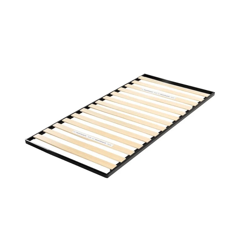 1.6 Inch Metal Bunkie Board with Wood Slats by Crown Comfort