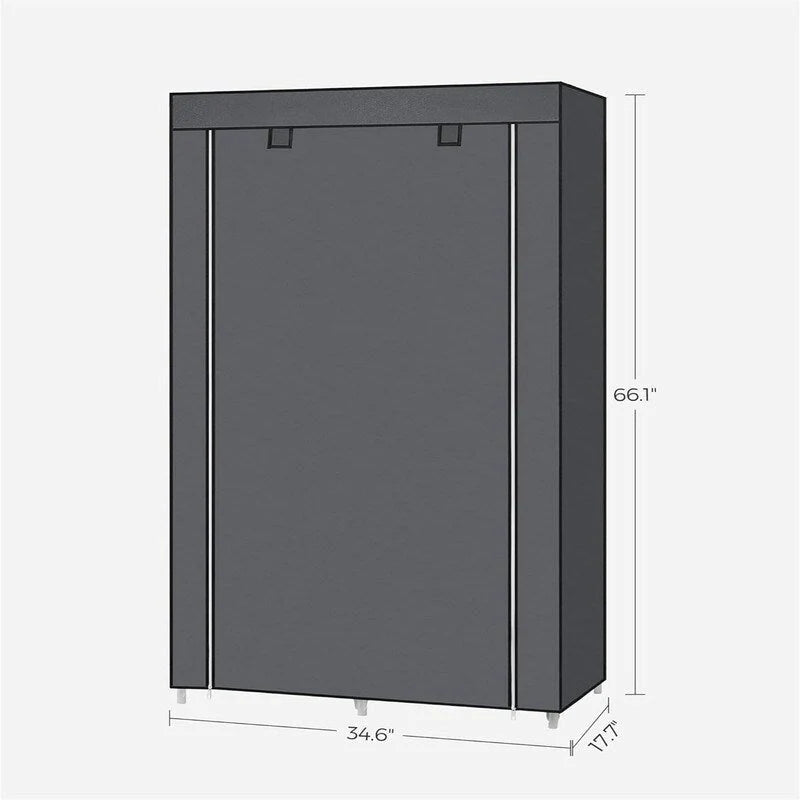 Organisateur de rangement pour vêtements avec 6 étagères - 17,7P x 34,6L x 66,1H