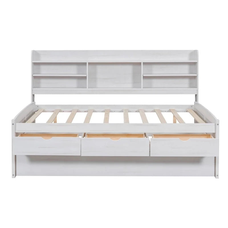 Letto a cassetti "Captain" in legno, matrimoniale