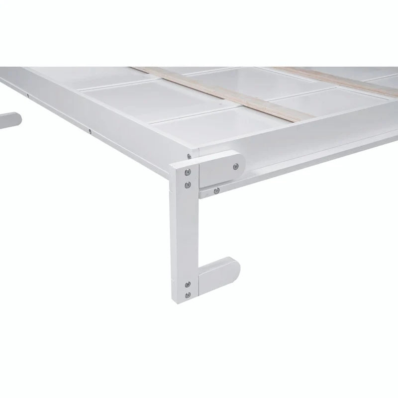 Letto a scomparsa Queen Size con mensole e luci LED