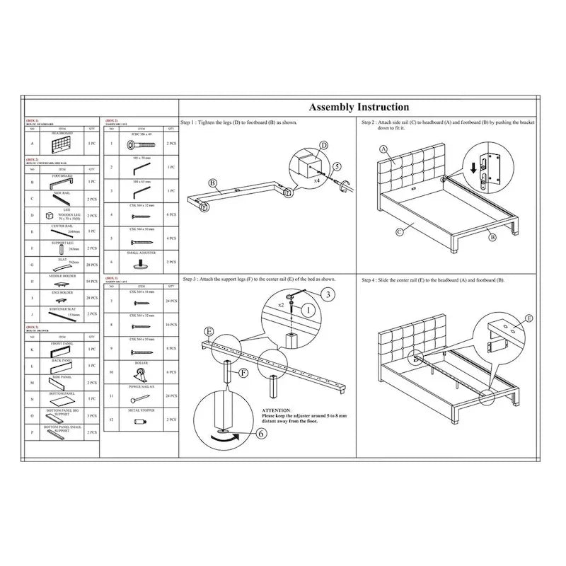 Contenitore sottoletto matrimoniale, letto imbottito in ecopelle